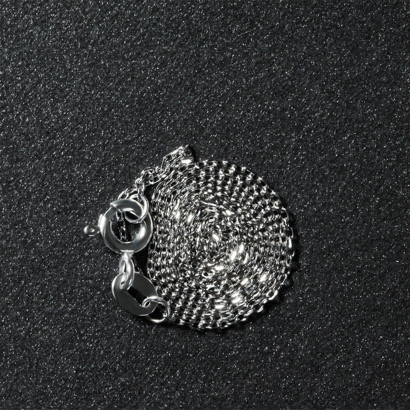 Bids.com 14k White Gold Diamond Cut Cable Link Chain 0.8mm Necklaces Dark Slate Gray 16 / White Gold,18 / White Gold