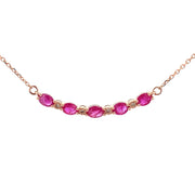 Bids.com .73ct Ruby Diamond Fashion Pendants 10KT Rose Gold Pendants White Smoke 18