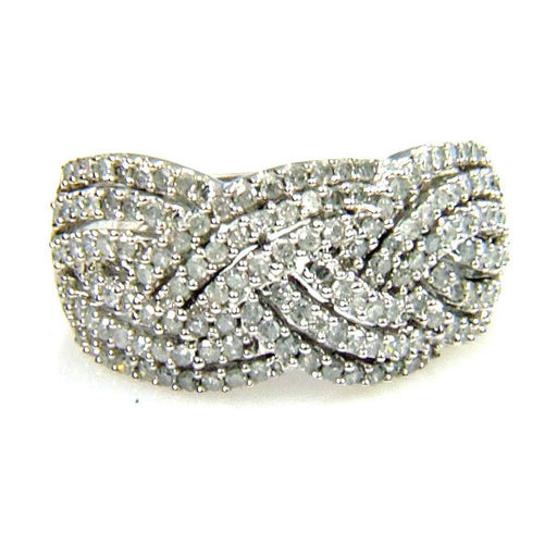Bids.com 1.00ct Diamond Ring 10KT White Gold Rings White Smoke 7.0