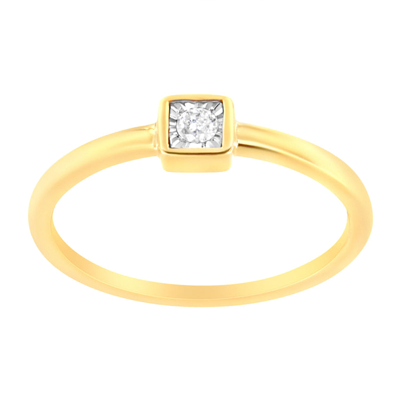 Bids.com 14K Yellow Gold Plated .925 Sterling Silver 1/20 cttw Miracle Set Diamond Promise Ring (J-K Color, I1-I2 Clarity) - Size 6 Rings White Smoke 8 / Yellow.Sterling Silver,7 / Yellow.Sterling Silver,6 / Yellow.Sterling Silver