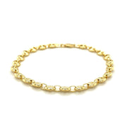 Bids.com 4.7mm 14k Yellow Gold Puffed Mariner Link Bracelet Bracelets White Smoke 6 / Yellow Gold,7 / Yellow Gold