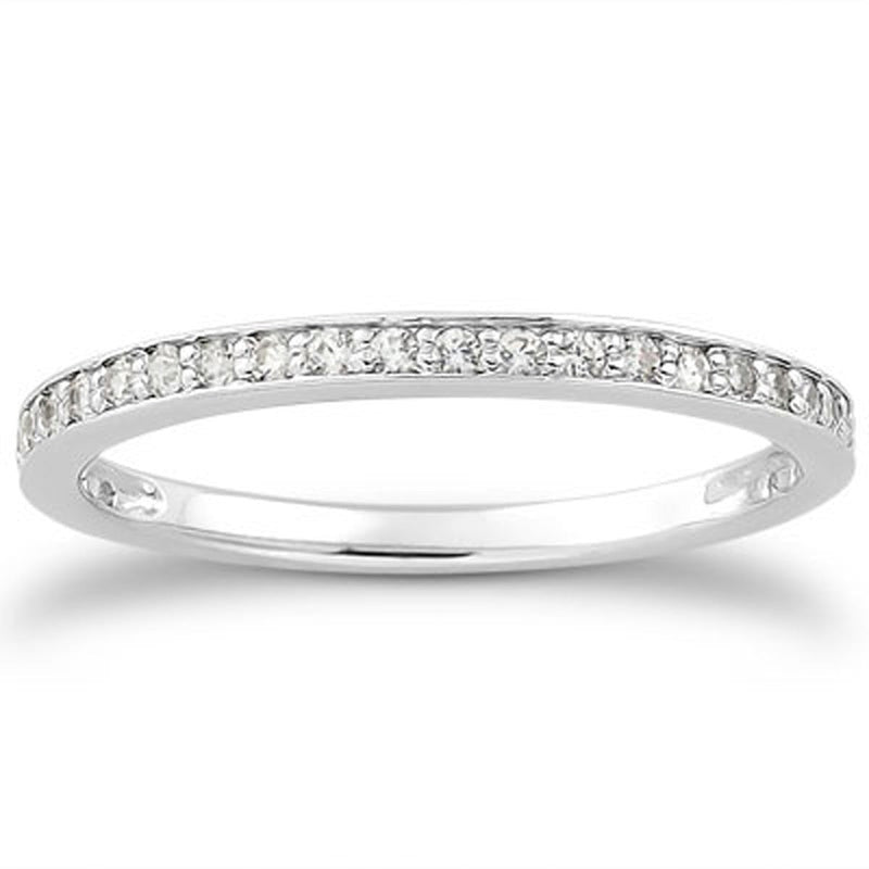 Bids.com 14k White Gold Micro-pave Diamond Wedding Ring Band Set 3/4 Around Rings White Smoke 4 / White Gold,4.5 / White Gold,5 / White Gold,5.5 / White Gold,6 / White Gold,6.5 / White Gold,7 / White Gold,7.5 / White Gold,8 / White Gold,8.5 / White Gold,9 / White Gold