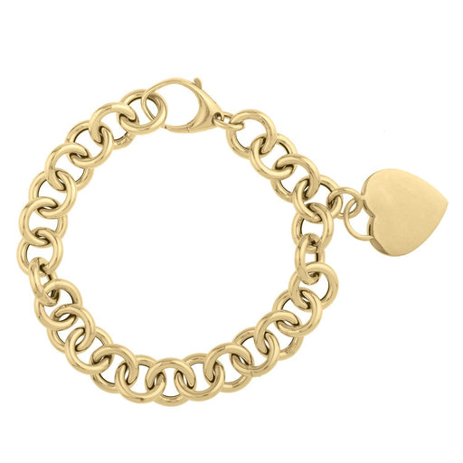 Bids.com 14k Yellow Gold 7 1/2 inch Rolo Link Bracelet (11.40 mm) Bracelets White Smoke 7.5 / Yellow Gold