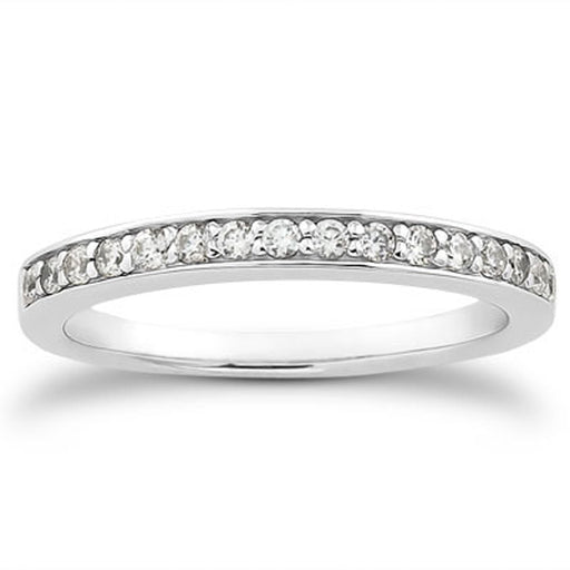Bids.com 14k White Gold Pave Diamond Wedding Ring Band Set 1/2 Around Rings White Smoke 4 / White Gold,4.5 / White Gold,5 / White Gold,5.5 / White Gold,6 / White Gold,6.5 / White Gold,7 / White Gold,7.5 / White Gold,8 / White Gold,8.5 / White Gold,9 / White Gold