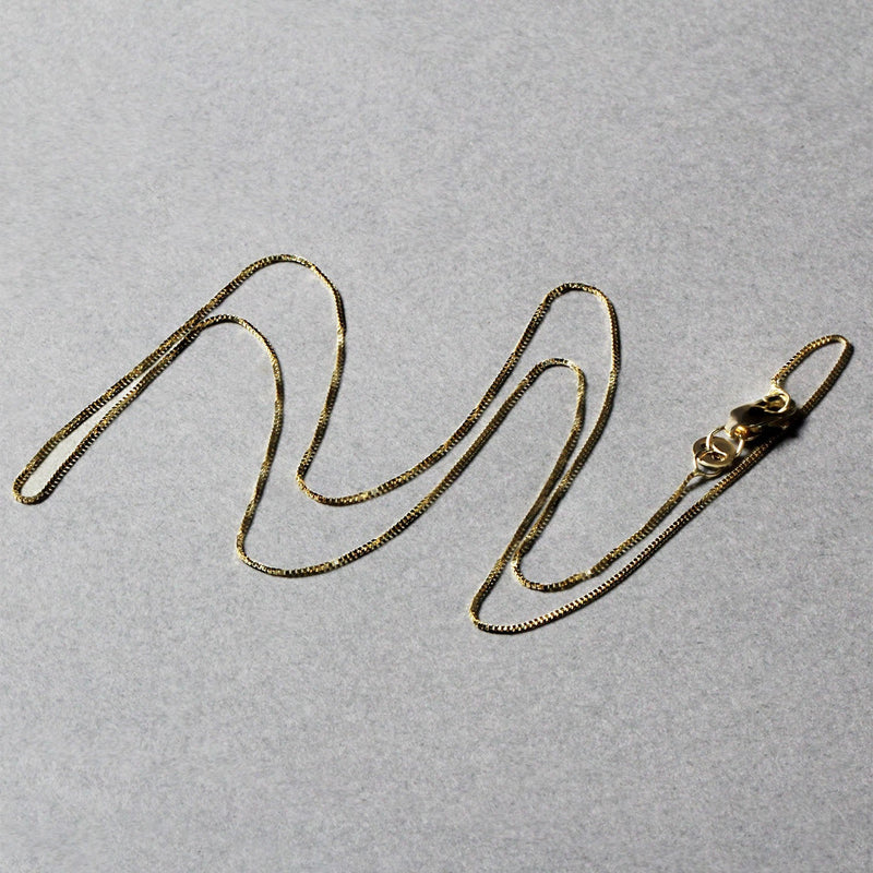 Bids.com 14k Yellow Gold Classic Box Chain 0.45mm Necklaces Gray 16 / Yellow Gold,18 / Yellow Gold,20 / Yellow Gold