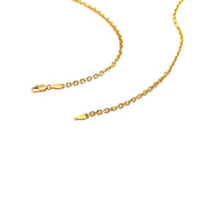 Bids.com 2.6mm 14k Yellow Gold Diamond Cut Cable Link Chain Necklaces White Smoke 18 / Yellow Gold,20 / Yellow Gold,22 / Yellow Gold,24 / Yellow Gold