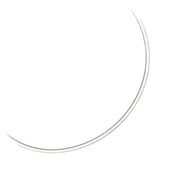 Bids.com 3.0 mm 14k Two Tone Gold Reversible Omega Necklace Necklaces White Smoke 16 / Two-Tone Gold,18 / Two-Tone Gold,20 / Two-Tone Gold