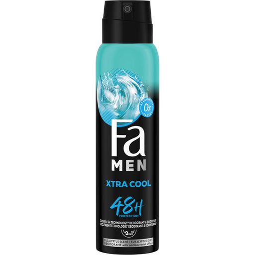 Fa Fa Men Xtra Cool Deodorant Spray 48h Icy Fresh Protection 150ml Deodorant & Anti-Perspirant Dark Slate Gray