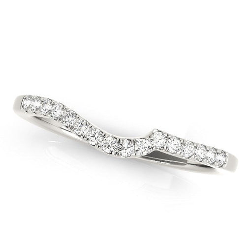 Bids.com 14k White Gold Curved Style Pave Diamond Wedding Ring (1/6 cttw) Rings White Smoke 3 / White Gold,3.5 / White Gold,4 / White Gold,4.5 / White Gold,5 / White Gold,5.5 / White Gold,6 / White Gold,6.5 / White Gold,7 / White Gold,7.5 / White Gold,8 / White Gold,8.5 / White Gold,9 / White Gold