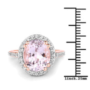 Bids.com 6.94 Carat Genuine Kunzite and White Topaz .925 Sterling Silver Ring Rings White Smoke size 7.00,size 6.00,size 8.00