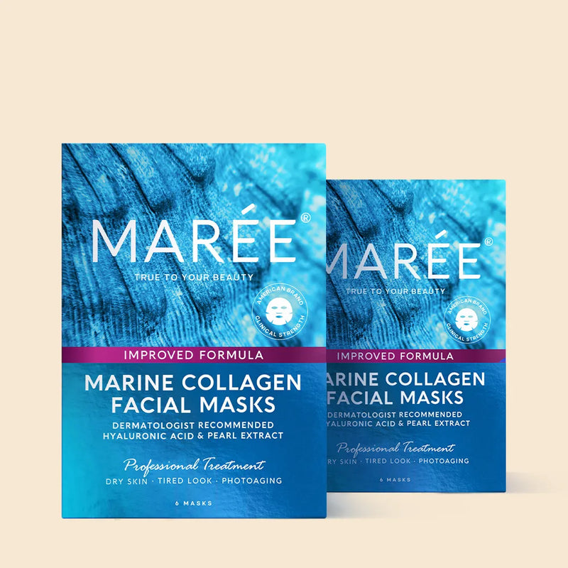Maree Hydrating Collagen Face Mask Dark Cyan 2 items - Good choice