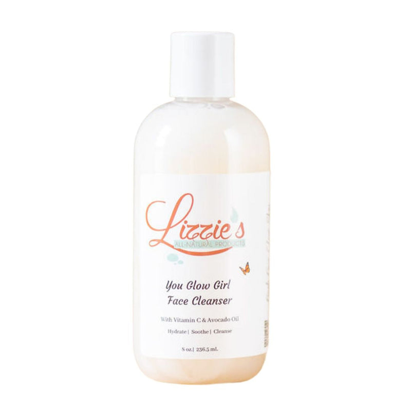Lizzie's All-natural Products You Glow Girl Facial Cleanser White Smoke 8 oz
