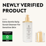 EpiLynx Gentle Exfoliating Face Scrub – Hyaluronic Acid, Aloe Vera & Biodegradable Jojoba Beads Face Cleanser White Smoke