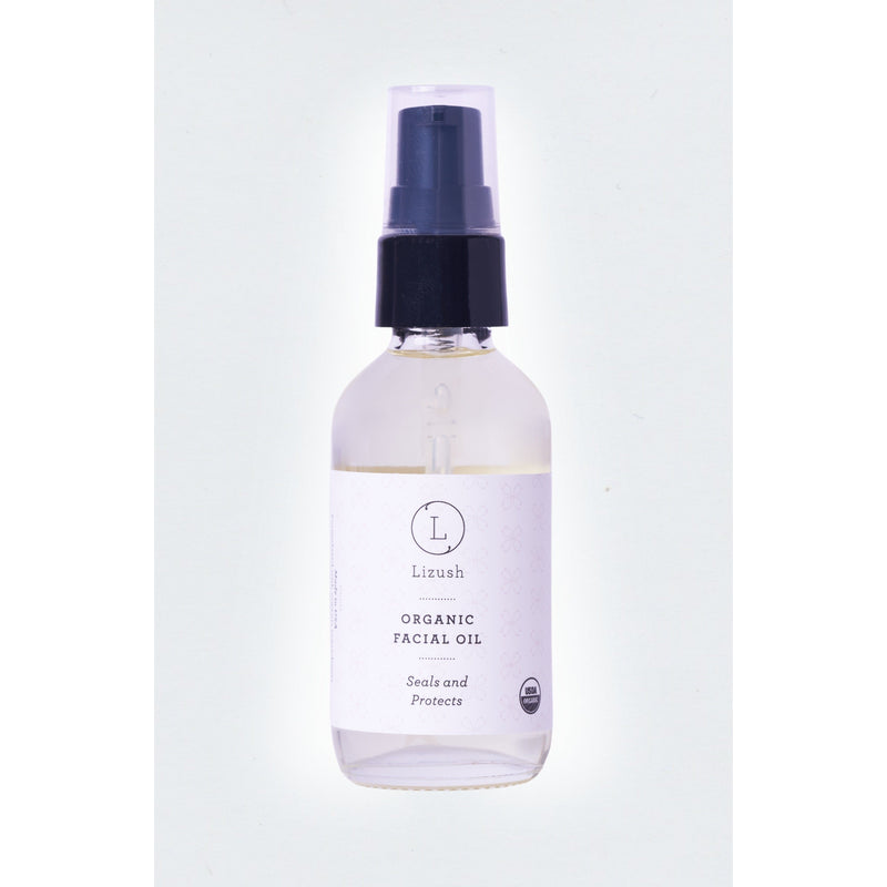 Lizush ORGANIC FACIAL OIL Seals and Protects Lavender