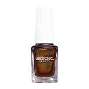 UberChic Beauty Who Spiked The Cocoa? - Holographic Polish Regular Polish Black