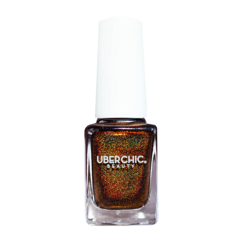 UberChic Beauty Who Spiked The Cocoa? - Holographic Polish Regular Polish Black