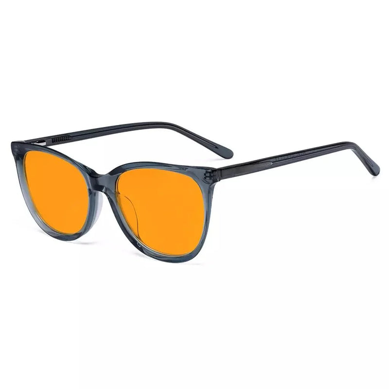 eyekeeper.com Cat-eye Blue Light Blocking Eyeglasses BC1901-BB98 Eyeglasses White Smoke Grey / without magnification