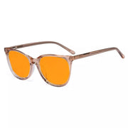 eyekeeper.com Cat-eye Blue Light Blocking Eyeglasses BC1901-BB98 Eyeglasses White Smoke Grey / without magnification