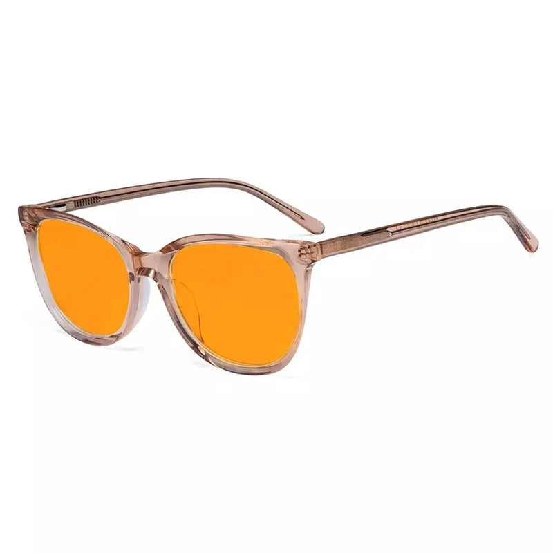 eyekeeper.com Cat-eye Blue Light Blocking Eyeglasses BC1901-BB98 Eyeglasses White Smoke Grey / without magnification