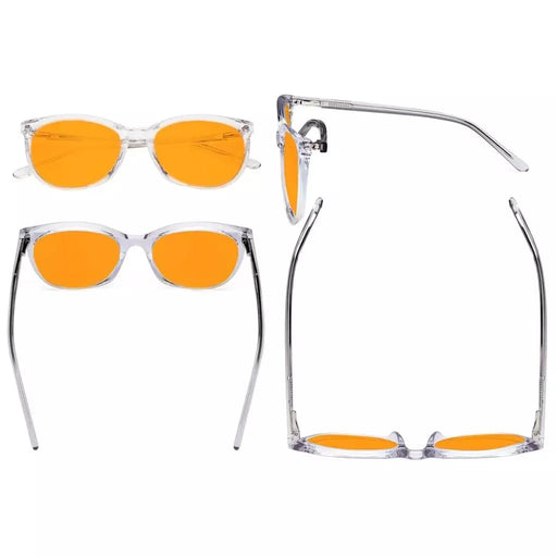 eyekeeper.com Cat-eye Blue Light Blocking Eyeglasses BC1901-BB98 Eyeglasses White Smoke Grey / without magnification