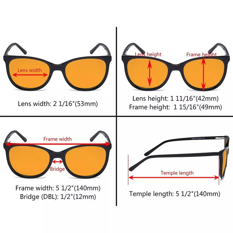 eyekeeper.com Cat-eye Blue Light Blocking Eyeglasses BC1901-BB98 Eyeglasses White Smoke Grey / without magnification