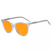 eyekeeper.com Cat-eye Blue Light Blocking Eyeglasses BC1901-BB98 Eyeglasses White Smoke Grey / without magnification