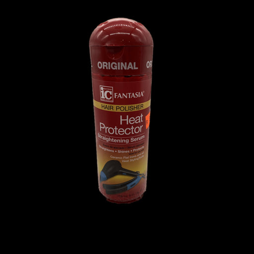 VIP Extensions Fantasia IC Hair Polisher Heat Protector Straightening Serum, 6 oz Heat Protectant Black