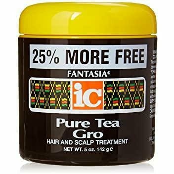 VIP Extensions Fantasia IC Pure Tea Gro Hair and Scalp Treatment, 5 oz Scalp Treatment Black