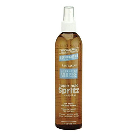 VIP Extensions Fantasia IC Liquid Mousse Super Hold Spritz, 10 oz Mousse White Smoke
