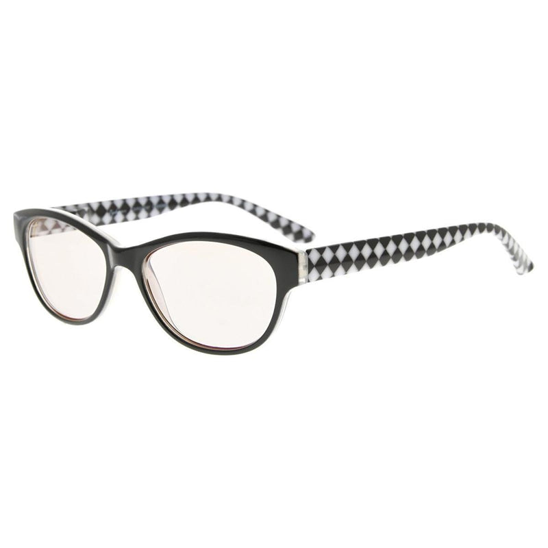 eyekeeper.com Fashion Cat-eye Computer Reading Glasses CG074 Eyeglasses Dark Slate Gray Checkers / without magnification,Checkers / +0.50,Checkers / +0.75,Checkers / +1.25,Checkers / +1.50,Checkers / +2.25,Checkers / +2.50