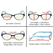 eyekeeper.com Fashion Cat-eye Computer Reading Glasses CG074 Eyeglasses Dark Slate Gray Blue / without magnification,Blue / +0.50,Blue / +1.00,Blue / +1.25,Blue / +2.00,Blue / +2.25,Blue / +2.50,Blue / +2.75,Blue / +3.00,Checkers / without magnification,Checkers / +0.50,Checkers / +0.75,Checkers / +1.25,Checkers / +1.50,Checkers / +2.25,Chec