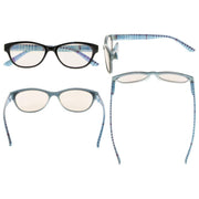 eyekeeper.com Fashion Cat-eye Computer Reading Glasses CG074 Eyeglasses Lavender Blue / without magnification,Blue / +0.50,Blue / +1.00,Blue / +1.25,Blue / +2.00,Blue / +2.25,Blue / +2.50,Blue / +2.75,Blue / +3.00,Checkers / without magnification,Checkers / +0.50,Checkers / +0.75,Checkers / +1.25,Checkers / +1.50,Checkers / +2.25,Chec