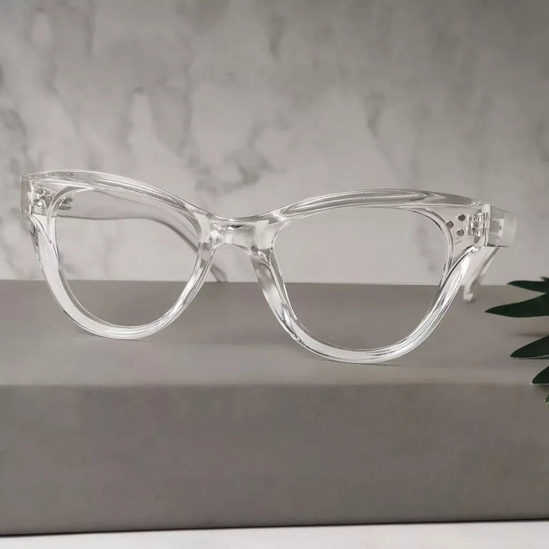 eyekeeper.com Fashion Cat-eye Reading Glasses Thicker Frame Readers R9108 Eyeglasses Dim Gray Black / without magnification,Black / +0.50,Black / +0.75,Black / +1.00,Black / +1.25,Black / +1.50,Black / +1.75,Black / +2.00,Black / +2.25,Black / +2.50,Black / +2.75,Black / +3.00,Black / +3.50,Black / +4.00,Clear / without magnification,Clear / +0.50