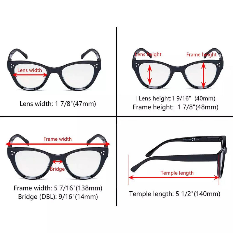 eyekeeper.com Fashion Cat-eye Reading Glasses Thicker Frame Readers R9108 Eyeglasses White Smoke Black / without magnification,Black / +0.50,Black / +0.75,Black / +1.00,Black / +1.25,Black / +1.50,Black / +1.75,Black / +2.00,Black / +2.25,Black / +2.50,Black / +2.75,Black / +3.00,Black / +3.50,Black / +4.00,Clear / without magnification,Clear / +0.50