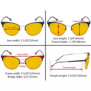 eyekeeper.com Fashionable Blue Light Blocking Eyeglasses LX19040-BB90 Eyeglasses White Smoke Black / without magnification,Blue / without magnification,Purple / without magnification,Red / without magnification