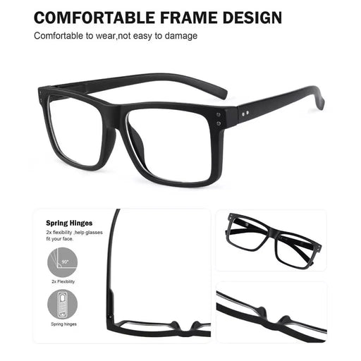 eyekeeper.com Fashionable Large Frame Reading Glasses R2142 Eyeglasses Lavender Black / without magnification,Black / +0.25,Black / +0.50,Black / +1.00,Black / +1.25,Black / +1.50,Black / +1.75,Black / +2.00,Black / +2.25,Black / +2.50,Black / +2.75,Black / +3.00,Black / +3.25,Black / +3.50,Black / +3.75,Black / +4.00,Black / +5.00,B