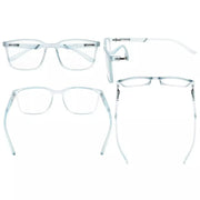 eyekeeper.com Fashionable Modern Frame Reading Glasses R151 Eyeglasses White Smoke Clear / +0.50,Clear / +0.75,Clear / +1.00,Clear / +1.25,Clear / +1.50,Clear / +1.75,Clear / +2.00,Clear / +2.25,Clear / +2.50,Clear / +2.75,Clear / +3.00,Clear / +3.50,Clear / +4.00,Blue / +0.50,Blue / +0.75,Blue / +1.00,Blue / +1.25,Blue / +1.50,Blue / +