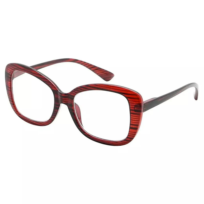 eyekeeper.com Fashionable Reading Glasses Funky Stylish Readers R2011 Eyeglasses White Smoke Red / without magnification,Red / +0.50,Red / +0.75,Red / +1.00,Red / +1.25,Red / +1.50,Red / +1.75,Red / +2.00,Red / +2.25,Red / +2.50,Red / +2.75,Red / +3.00,Red / +3.50,Red / +4.00