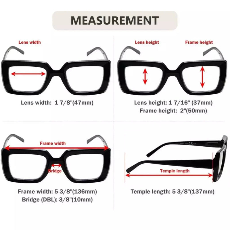 eyekeeper.com Fashionable Rectangle Reading Glasses Stylish Readers R2101 Eyeglasses Black Black / without magnification,Black / +0.50,Black / +0.75,Black / +1.00,Black / +1.25,Black / +1.50,Black / +1.75,Black / +2.00,Black / +2.25,Black / +2.50,Black / +2.75,Black / +3.00,Black / +3.25,Black / +3.50,Black / +3.75,Black / +4.00,Green / without