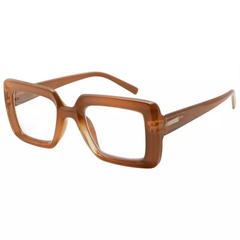eyekeeper.com Fashionable Rectangle Reading Glasses Stylish Readers R2101 Eyeglasses Sienna Brown / without magnification,Brown / +0.50,Brown / +0.75,Brown / +1.00,Brown / +1.25,Brown / +1.50,Brown / +1.75,Brown / +2.00,Brown / +2.25,Brown / +2.50,Brown / +2.75,Brown / +3.00,Brown / +3.25,Brown / +3.50,Brown / +3.75,Brown / +4.00