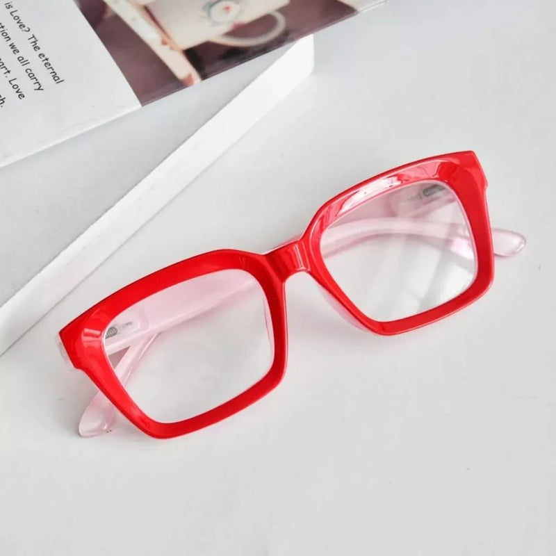 eyekeeper.com Fashionable Thicker Frame Reading Glasses Square Design R9106-A Eyeglasses Light Gray Black / without magnification,Black / +0.50,Black / +0.75,Black / +1.00,Black / +1.25,Black / +1.50,Black / +1.75,Black / +2.00,Black / +2.25,Black / +2.50,Black / +2.75,Black / +3.00,Black / +3.50,Black / +4.00,Clear / without magnification,Clear / +0.50
