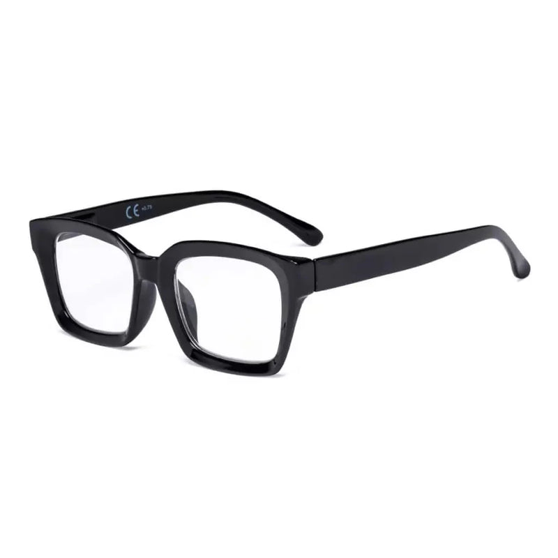 eyekeeper.com Fashionable Thicker Frame Reading Glasses Square Design R9106-A Eyeglasses White Smoke Black / without magnification,Black / +0.50,Black / +0.75,Black / +1.00,Black / +1.25,Black / +1.50,Black / +1.75,Black / +2.00,Black / +2.25,Black / +2.50,Black / +2.75,Black / +3.00,Black / +3.50,Black / +4.00,Clear / without magnification,Clear / +0.50