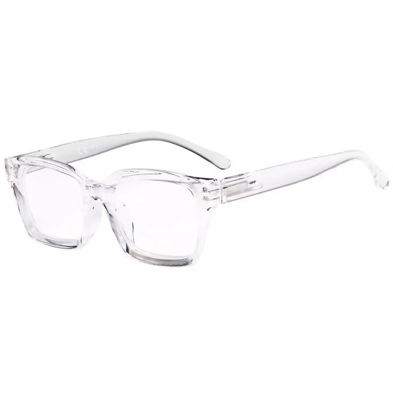 eyekeeper.com Fashionable Thicker Frame Reading Glasses Square Design R9106-A Eyeglasses White Smoke Clear / without magnification,Clear / +0.50,Clear / +0.75,Clear / +1.00,Clear / +1.25,Clear / +1.50,Clear / +1.75,Clear / +2.00,Clear / +2.25,Clear / +2.50,Clear / +2.75,Clear / +3.00,Clear / +3.50,Clear / +4.00