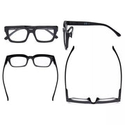 eyekeeper.com Fashionable Thicker Frame Reading Glasses Square Design R9106-A Eyeglasses White Smoke Black / without magnification,Black / +0.50,Black / +0.75,Black / +1.00,Black / +1.25,Black / +1.50,Black / +1.75,Black / +2.00,Black / +2.25,Black / +2.50,Black / +2.75,Black / +3.00,Black / +3.50,Black / +4.00,Clear / without magnification,Clear / +0.50