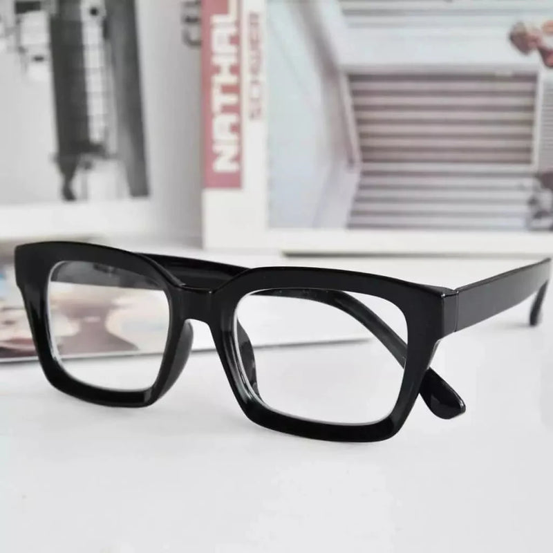 eyekeeper.com Fashionable Thicker Frame Reading Glasses Square Design R9106-A Eyeglasses Lavender Black / without magnification,Black / +0.50,Black / +0.75,Black / +1.00,Black / +1.25,Black / +1.50,Black / +1.75,Black / +2.00,Black / +2.25,Black / +2.50,Black / +2.75,Black / +3.00,Black / +3.50,Black / +4.00,Clear / without magnification,Clear / +0.50