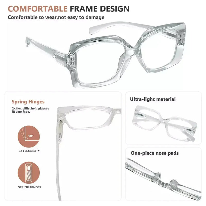 eyekeeper.com Fashionable Reading Glasses Thicker Frame Readers R2010 Eyeglasses Light Gray Black / without magnification,Black / +0.50,Black / +0.75,Black / +1.00,Black / +1.25,Black / +1.50,Black / +1.75,Black / +2.00,Black / +2.25,Black / +2.50,Black / +2.75,Black / +3.00,Black / +3.50,Black / +4.00,Clear / without magnification,Clear / +0.50