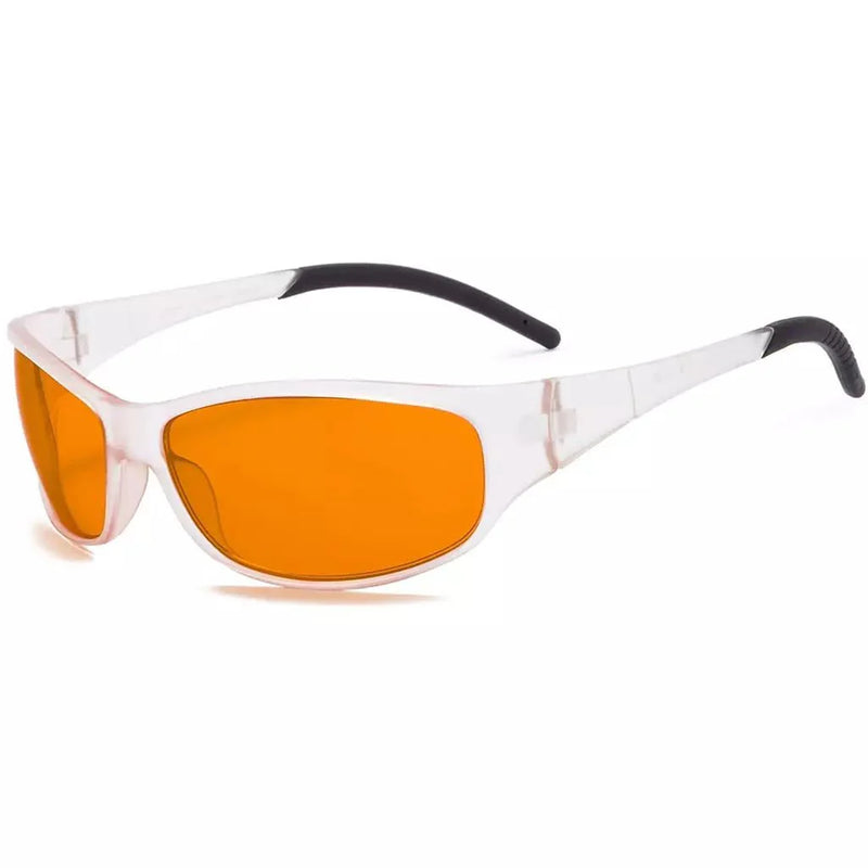 eyekeeper.com Fashionable Wrapped Blue Light Blocking Eyeglasses DSS080-A Eyeglasses White Smoke Clear / without magnification,Tortoise / without magnification