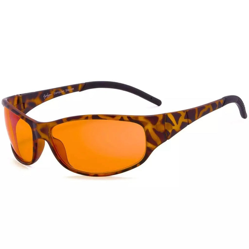 eyekeeper.com Fashionable Wrapped Blue Light Blocking Eyeglasses DSS080-A Eyeglasses White Smoke Tortoise / without magnification