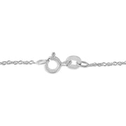 Bids.com .925 Sterling Silver Diamond Accent Bypass Curve 18" Pendant Necklace (I-J Color, I3 Clarity) Necklaces White Smoke White.Sterling Silver / 18