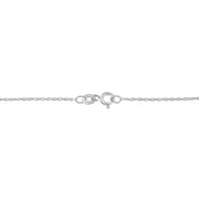 Bids.com .925 Sterling Silver 1 1/4 Cttw Round and Baguette-Cut Diamond Composite Heart 18" Pendant Necklace (I-J Color, I1-I2 Clarity) Necklaces White Smoke White.Sterling Silver / 18